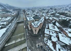 Aerial view of Sarajevo, Bosnia and Herzegovina photo