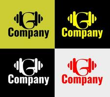 gimnasio empresa logo, elementos color variación resumen icono. moderno logotipo, negocio modelo. vector