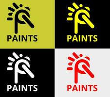 Paints Company logo, elements color variation abstract icon. Modern logotype, business template. vector