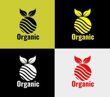 fruits Company logo, elements color variation abstract icon. Modern logotype, organic template. vector