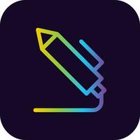 Light Pen Creative Icon Design vector