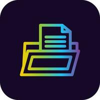 Folder Creative Icon Design vector