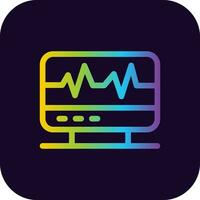 Electrocardiogram Creative Icon Design vector