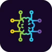 Neuroimaging Creative Icon Design vector