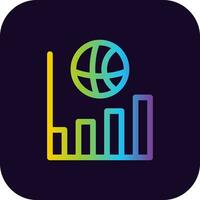 Chart Creative Icon Design vector