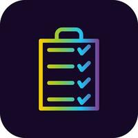 Checklist Creative Icon Design vector