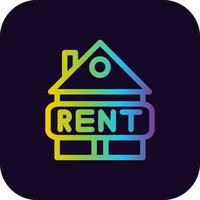 Rent Creative Icon Design vector