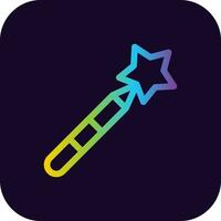 Magic Wand Creative Icon Design vector