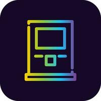 Atm Machine Creative Icon Design vector