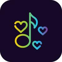 Love Song Creative Icon Design vector