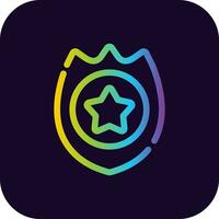 Police Badge Creative Icon Design vector