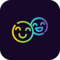 Happiness Creative Icon Design vector