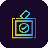 Vote Creative Icon Design vector