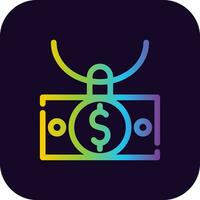 Money Laundering Creative Icon Design vector