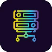 Server Creative Icon Design vector