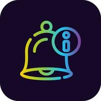 Notification Bell Creative Icon Design vector