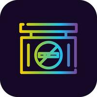 No Smoke Creative Icon Design vector