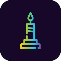 Candle Creative Icon Design vector