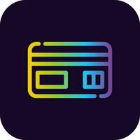 Credit Card Creative Icon Design vector