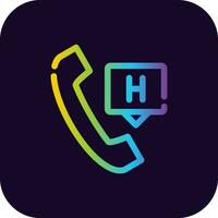 Emergency Call Creative Icon Design vector