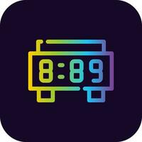 diseño de icono creativo de reloj digital vector