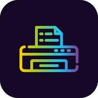 Printer Creative Icon Design vector