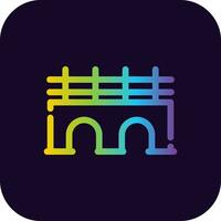 Bridge Creative Icon Design vector