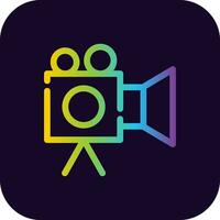 Video Camera Creative Icon Design vector