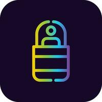 Sleeping Bag Creative Icon Design vector