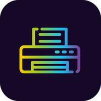 Printer Creative Icon Design vector