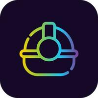 Helmet Creative Icon Design vector