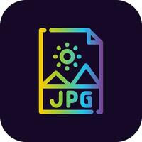 Jpg File Creative Icon Design vector