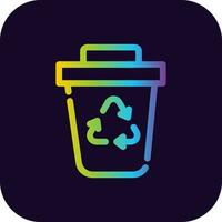 Garbage Creative Icon Design vector