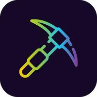 Pickaxe Creative Icon Design vector