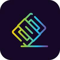 Eraser Creative Icon Design vector