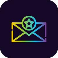 diseño de icono creativo de correo vector