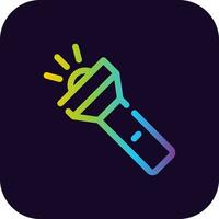 Flashlight Creative Icon Design vector