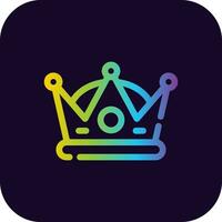 Crown Creative Icon Design vector