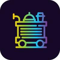 Food Trolley Creative Icon Design vector