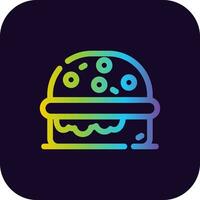 diseño de icono creativo de hamburguesa vector