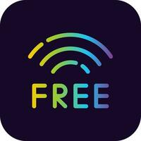 Free Wifi Creative Icon Design vector