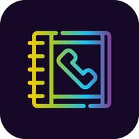 Phonebook Creative Icon Design vector