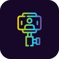 diseño de icono creativo de selfie stick vector