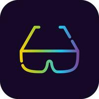 diseño de icono creativo de gafas vector