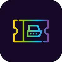 Ticket Creative Icon Design vector