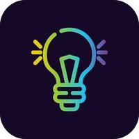 Light Bulb Creative Icon Design vector