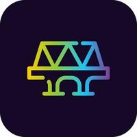 Bridge Creative Icon Design vector