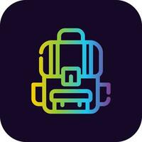 Backpack Creative Icon Design vector