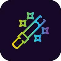 Glow Sticks Creative Icon Design vector