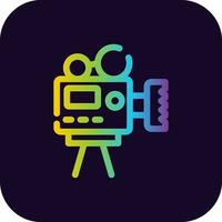 Video Camera Creative Icon Design vector